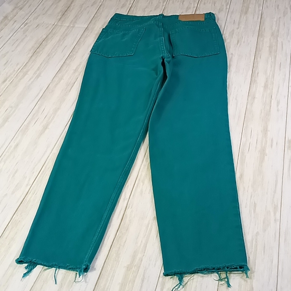 Divided H& M Raw Hem Skinny Green Jeans Size 4 - Picture 11 of 16